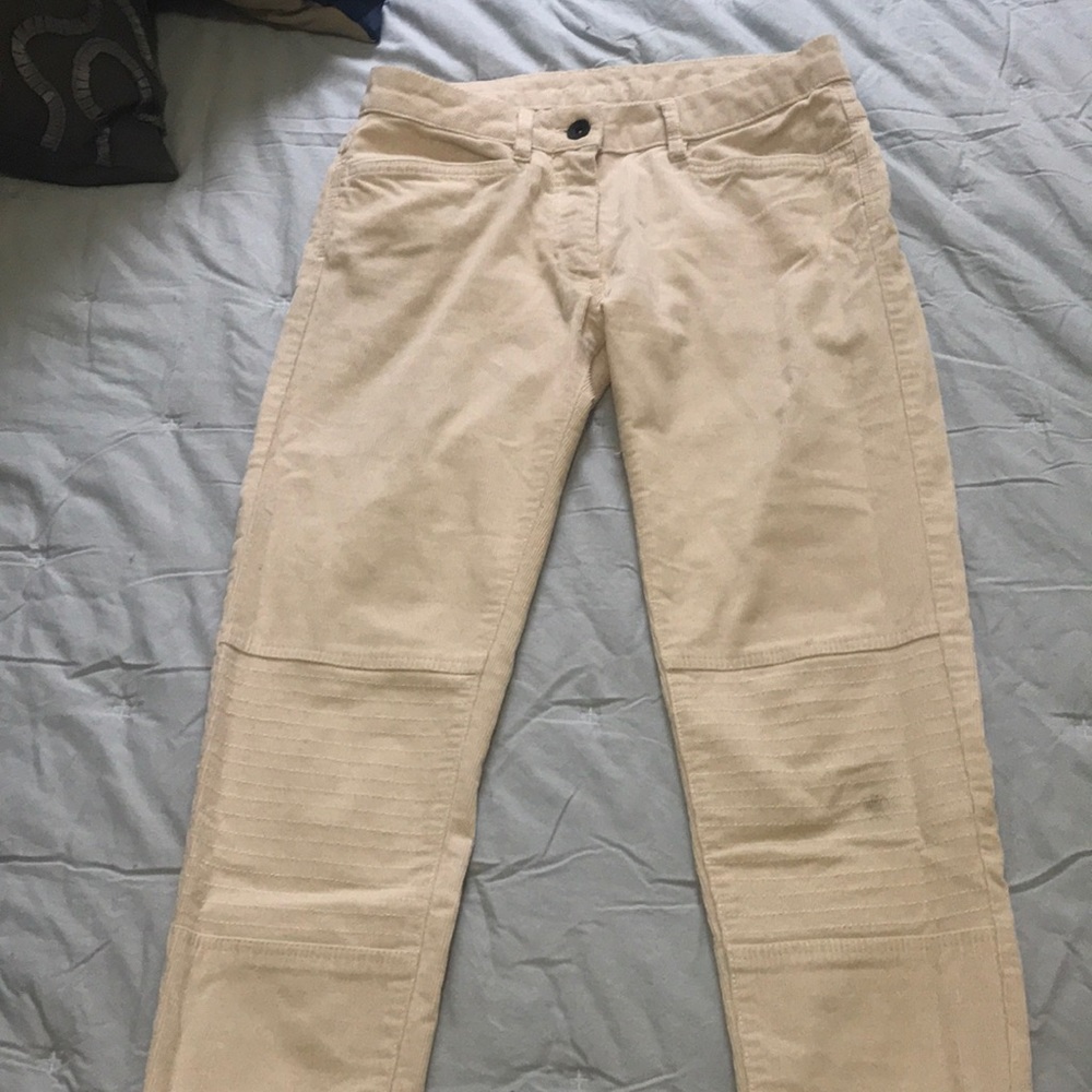Sandro corduroy pants with ankle zip